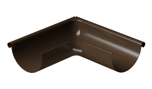 Угол внешний 90° D125 Döcke STAL PREMIUM Каштан, (RAL 8017) купить в Кропоткине