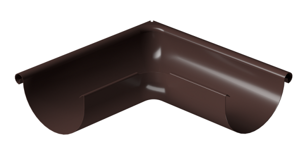 Угол внешний 90° D125 Döcke STAL PREMIUM Шоколад, (RAL 8019) купить в Кропоткине