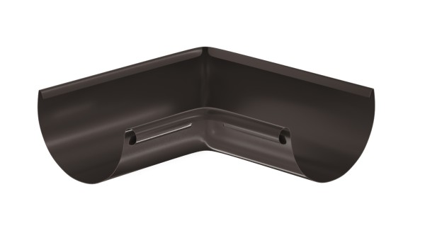 Водосток Aquasistem, система 125x90 - Угол желоба, внутренний 90° RR 32 Тёмно-Коричневый купить в Кропоткине