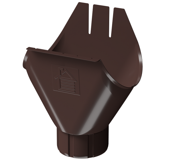 Воронка желоба D125 Döcke STAL PREMIUM Шоколад, (RAL 8019) купить в Кропоткине