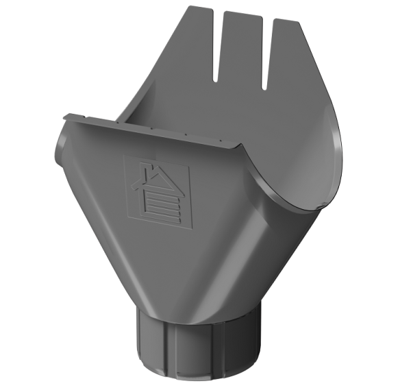 Воронка желоба D125 Döcke STAL PREMIUM Графит, (RAL 7024) купить в Кропоткине