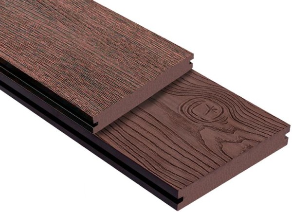 Террасная доска ДПК Outdoor 3D полнотелая STORM/OCEAN BROWN коричневая микс купить в Кропоткине