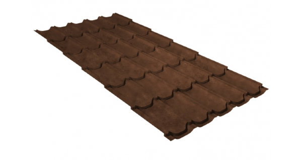 Металлочерепица квинта плюс 0,45 Safari Twincolor Brown купить в Кропоткине