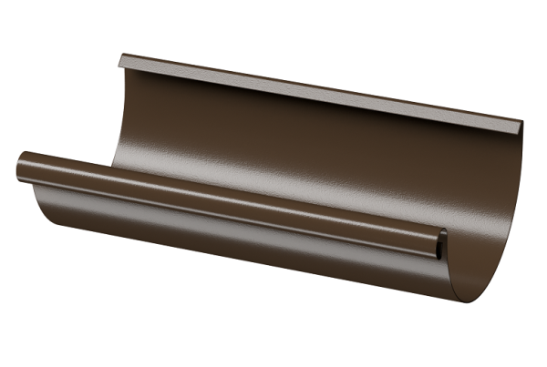 Желоб полукруглый D125 3 м Döcke STAL PREMIUM Каштан, (RAL 8017) купить в Кропоткине