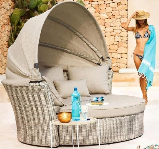 Диван-Трансформер AFINA плетеный из иск. ротанга AFM-325 Beige купить в Кропоткине