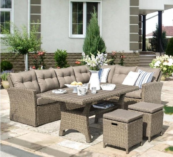 Комплект мебели AFINA плетеной из иск. ротанга AFM-307B Beige купить в Кропоткине