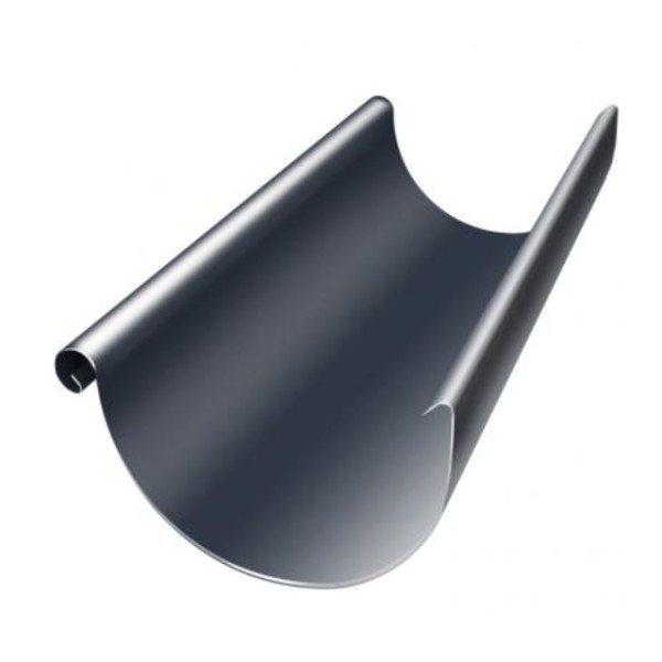 Водосток Grand Line 150x100 – Полукруглый желоб 3 метра RAL 7024 купить в Кропоткине