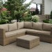 Комплект мебели AFINA плетеной из иск. ротанга YR825B Beige купить в Кропоткине