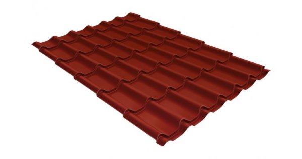 Металлочерепица классик 0,5 Satin RAL 3009 оксидно-красный купить в Кропоткине