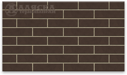 Фасадные Термопанели Аляска Amsterdam brown. 33 купить в Кропоткине