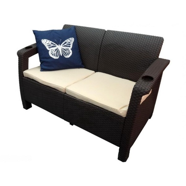 Двухместный диван Yalta Sofa Seаt венге купить в Кропоткине