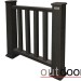 Ограждение из ДПК Outdoor Классик 3D STORM чёрный купить в Кропоткине