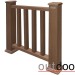 Ограждение из ДПК Outdoor Классик 3D STORM коричневый микс купить в Кропоткине