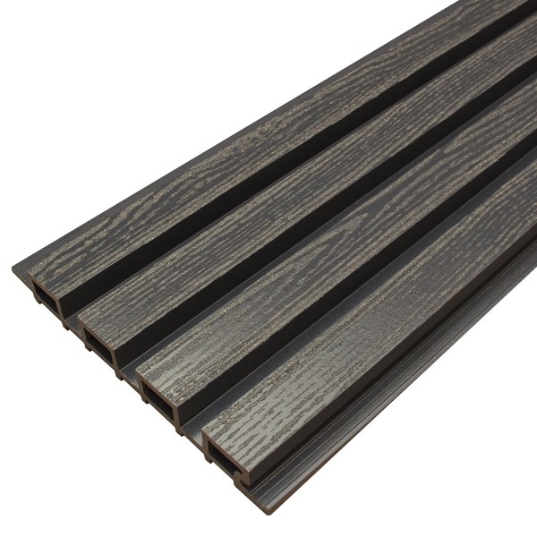 Фасадная доска из ДПК Faynag Wood Рейка Мокрый Асфальт купить в Кропоткине