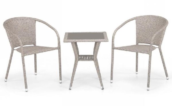 Комплект плетеной мебели AFINA из иск. ротанга T25C/Y137C-W85 Latte 2Pcs купить в Кропоткине