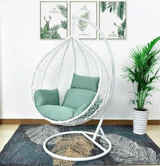 Кресло Подвесное из искусственного ротанга AFM-168A-XL White/Green купить в Кропоткине