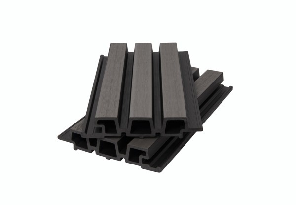 Фасадная панель брусковая двухцветная co-extrusion, grey dark купить в Кропоткине