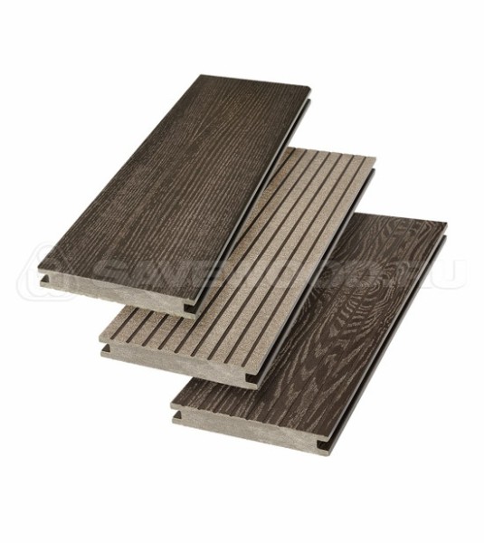 Террасная доска SW Fraxinus (R) полнотелая «SaveWood» Темно-коричневый купить в Кропоткине