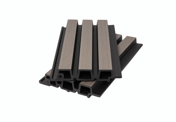 Фасадная панель брусковая двухцветная co-extrusion, snow mix купить в Кропоткине