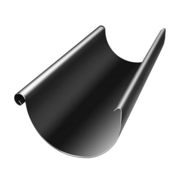 Водосток Grand Line 125x90 – Желоб 3м RAL 9005 купить в Кропоткине