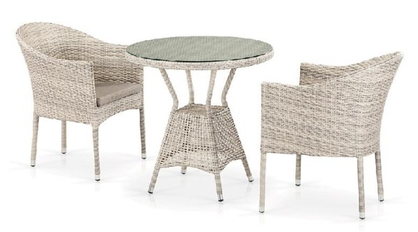 Комплект плетеной мебели AFINA из иск. ротанга T705ANT/Y350-W85 Latte 2Pcs купить в Кропоткине