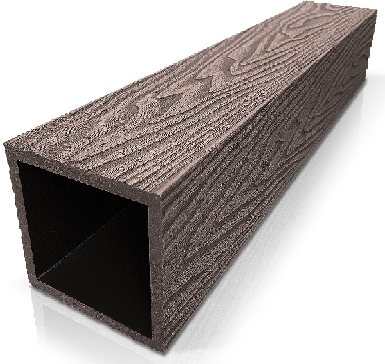 Столб ДПК 3D GardenParkett фактура дерева Венге купить в Кропоткине
