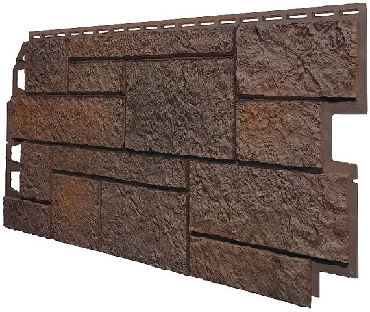 Фасадная панель VOX Sandstone (Сандстоун) темно коричневый купить в Кропоткине