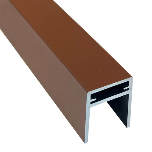 П-профиль Алюминиевый EasyDecking 35x25 Коричневый купить в Кропоткине