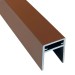 П-профиль Алюминиевый EasyDecking 35x25 Коричневый купить в Кропоткине