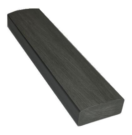 Лавочный брус Ecodecking Некст полнотелый брашированный 70х35 графит (под заказ) купить в Кропоткине