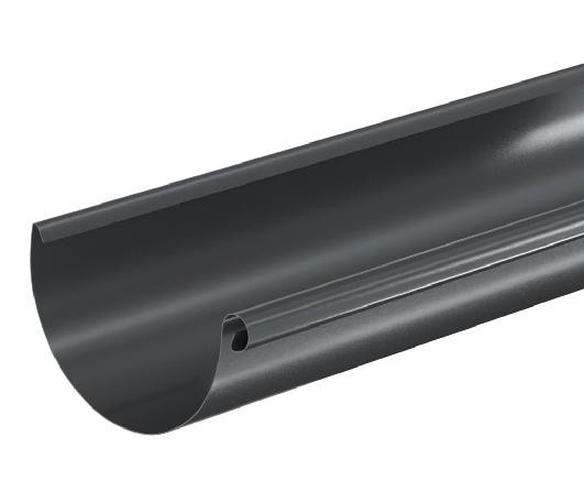 Водосток Aquasistem, система 150/100 - Водосточный желоб 3.00м RAL 7024 Тёмно-серый купить в Кропоткине