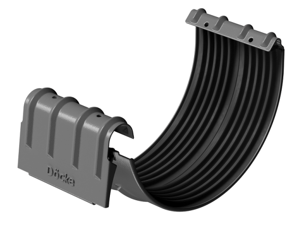 Соединитель желобов D125 Döcke STAL PREMIUM Графит, (RAL 7024) купить в Кропоткине