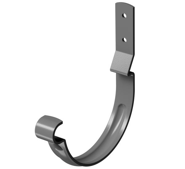 Карнизный крюк короткий (гнутый) D125 Döcke STAL PREMIUM Графит, (RAL 7024) купить в Кропоткине